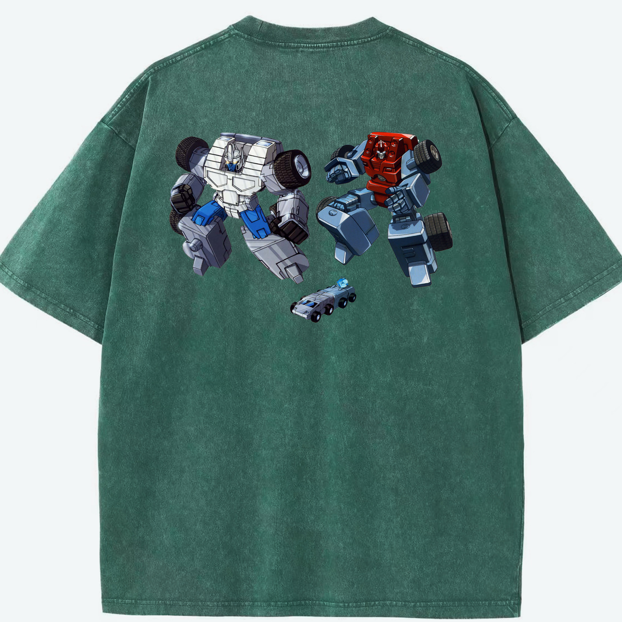 （画像用）  綿100% ヴィンテージ風 半袖Tシャツ（背面プリント）